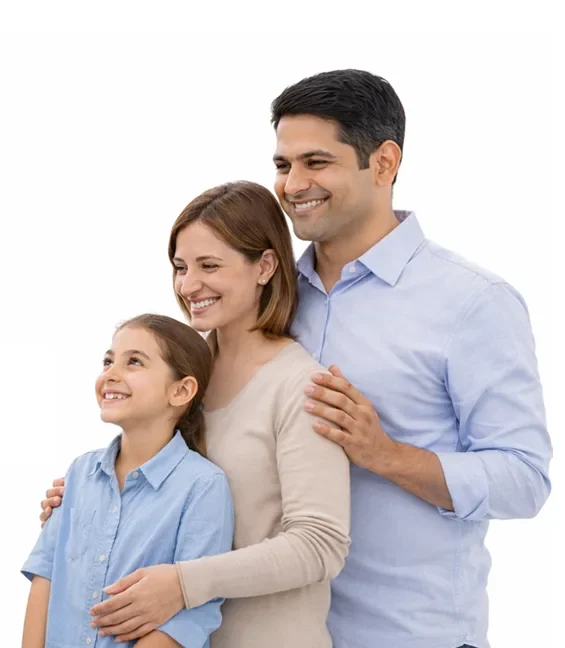 Family and doctor in consultation