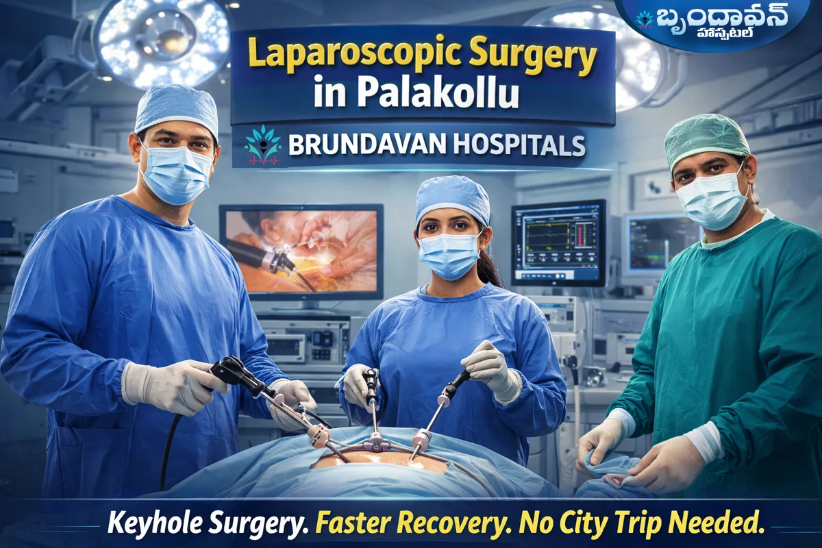 Laparoscopic surgery at Brundavan Hospitals